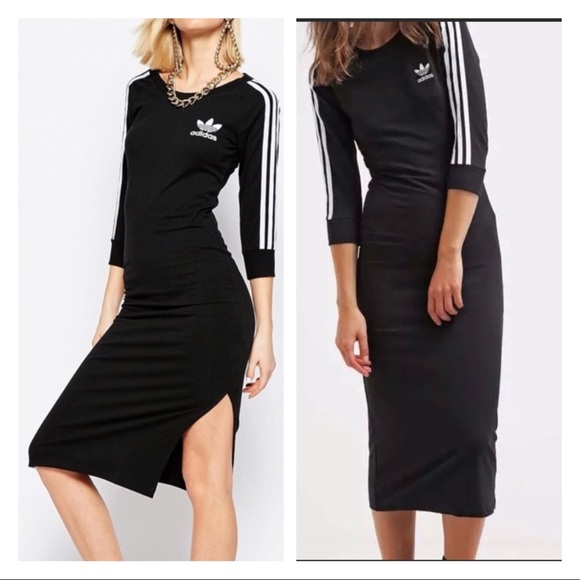 adidas Dresses & Skirts - Adidas 3 Striped Dress